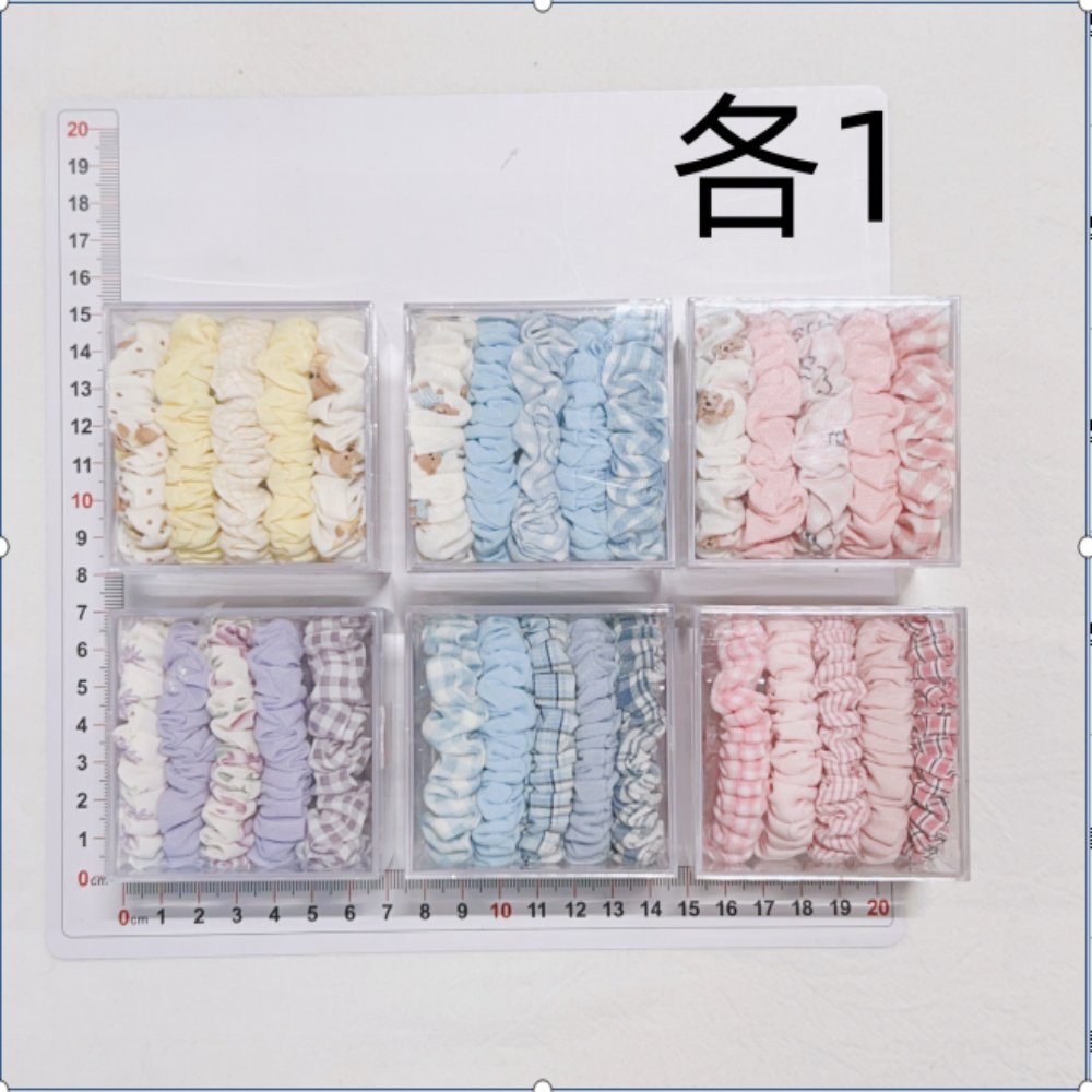 Elastic Hair Ties Vibrant Mini Scrunchies - Boxed Set