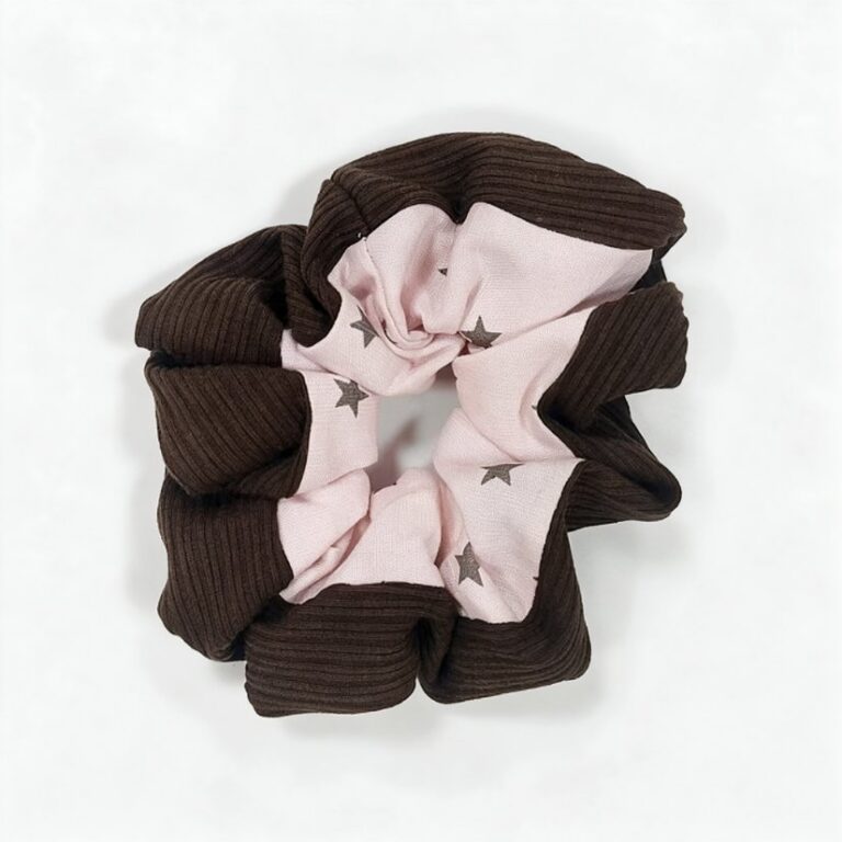 Fabric Hair Accessories Campus Chaos Collection - Pink Fabric Scrunchie 26