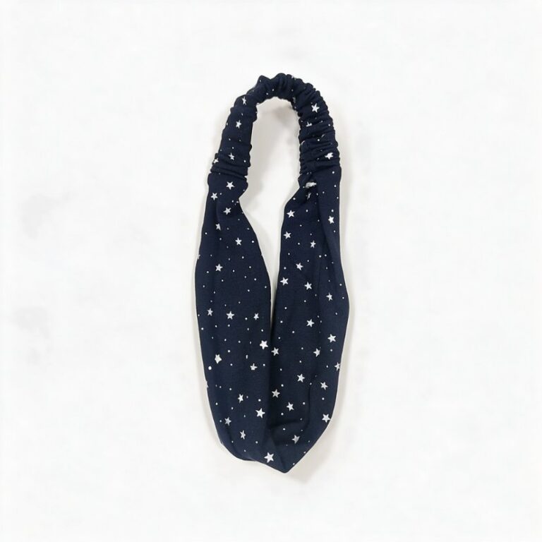 Fabric Hair Accessories Campus Chaos Collection - Navy Fabric Hairband 34