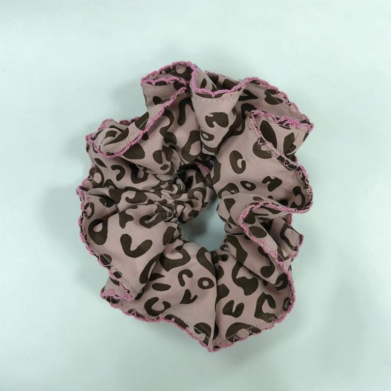 Fabric Hair Accessories Campus Chaos Collection - Pink Fabric Scrunchie 29